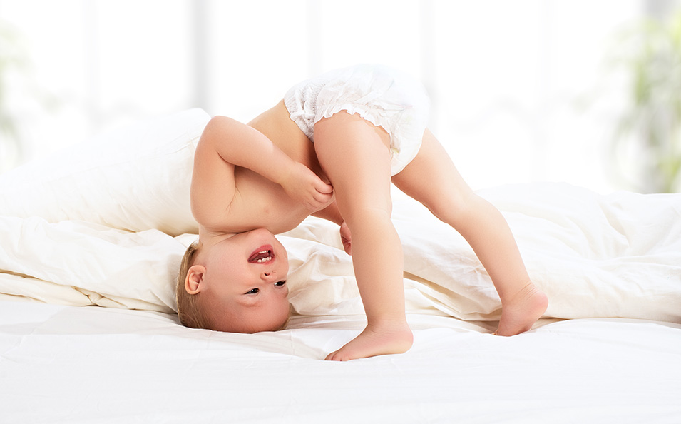 Windeldermatitis: wunder Po beim Baby.